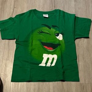 Vintage M&M'S Playful Green Tee for Kids